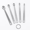 Juego de 5 Cucharas Medidoras de Acero Inoxidable con Identificación Clara TAD DASH PINCH SMIDGEN DROP para Uso en Cocina