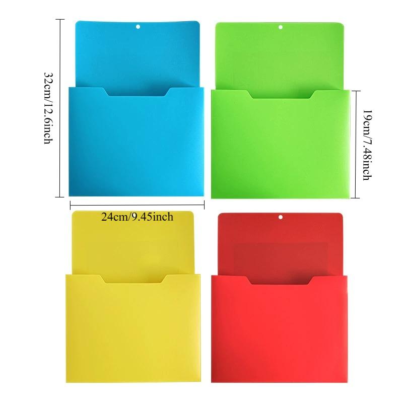 Magnetic Wall File Organizer Magnetic File Holder Refrigerator Magazine Holder for Mail Letters Paper Document Storage Rack