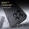 Redmi K70 Phone Case, Redmi K70Pro Protective Cover, Shockproof Lens Full Protection Soft, Simple Luxury Silicone Outer Case, WoAnd Leather Case, Gray