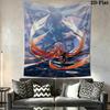 Guilty Crown Wall Tapestry Aesthetic Wall Hanging Printed Fabric Blanket Decorative Tapestries for Bedroom Living Room Home Decor