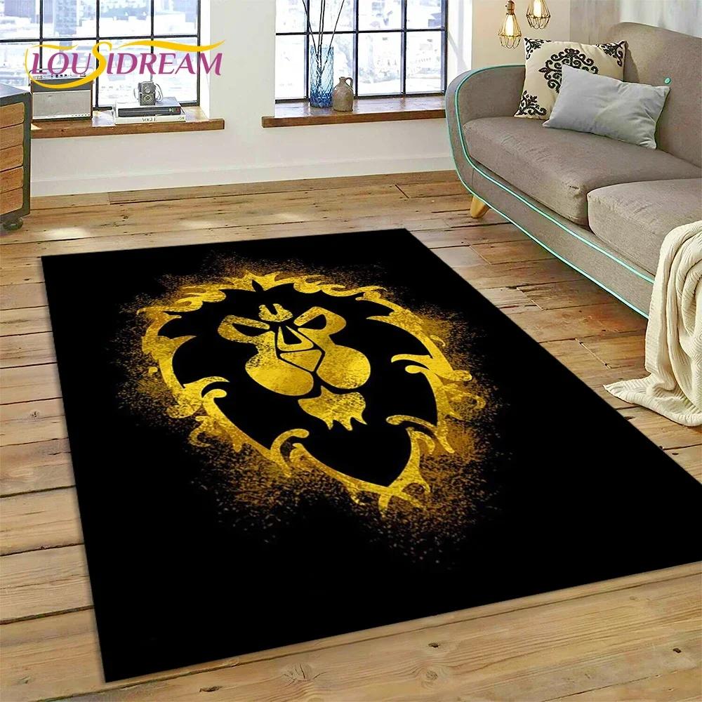WOW, World of Warcraft Demon Hunter, Lich King Game Carpet Rug for Bedroom Living Room Home Sofa Decoration,Kid Decor Floor Mat