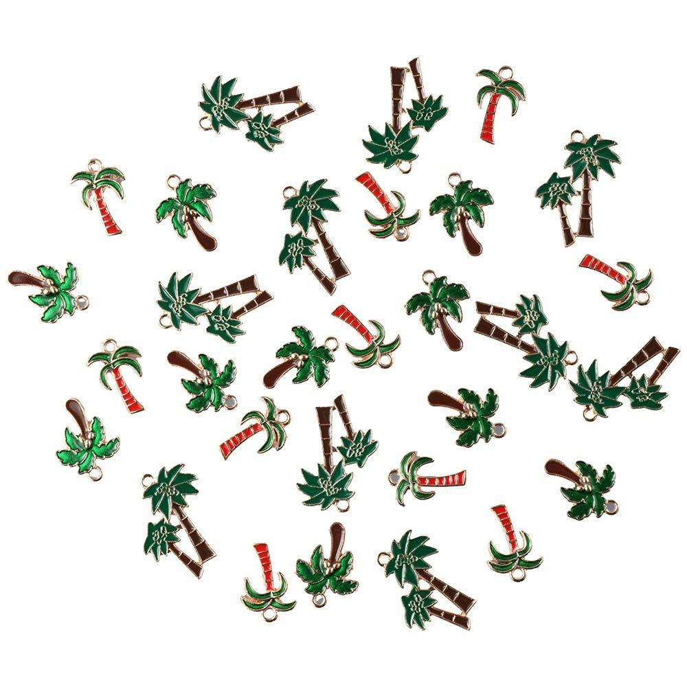 

30pcs 30pcs Enamel Charms Beads Hawaii Jewelry Making Pendant Beads Bracelet