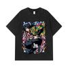 275 GSM Washed T-shirts 100% Cotton Demon Slayer V74 Tomioka Print Unisex Heavy Cotton T Shirt