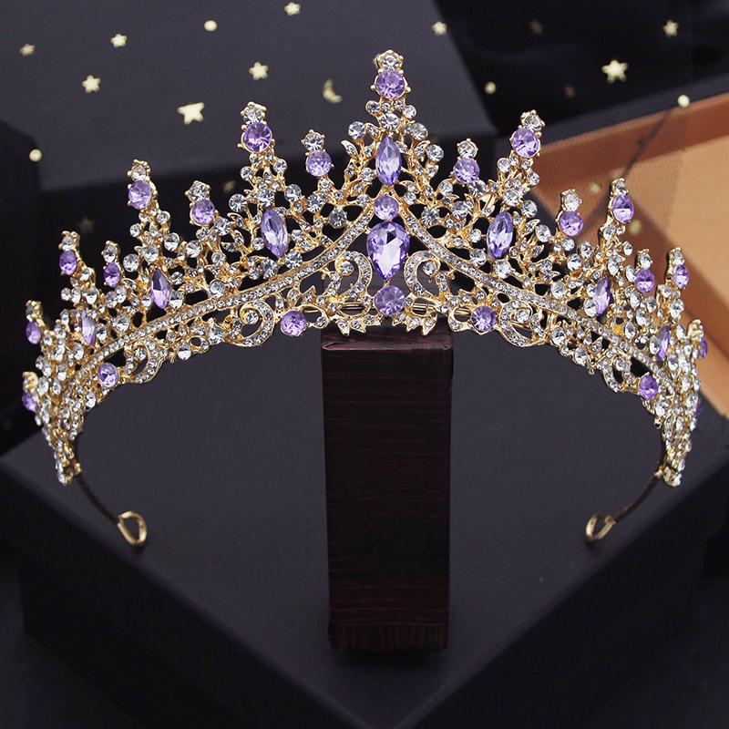 Luxury Headdress Wedding Crown Bride Tiaras and Crowns for Queen Diadem Pageant Crown Bridal Hair Jewelry Accessories