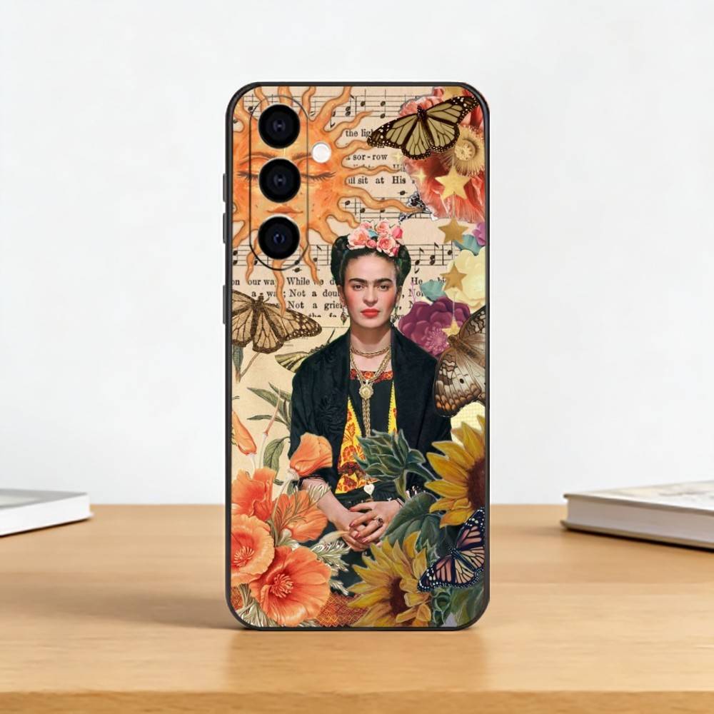 Fashion FridaS-S K-Kahlo Phone Case For Samsung Galaxy A73,A72,A71,A70,A53,A52,A51,Others Soft Black Cover
