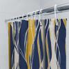 Modern Blue Yellow Shower Curtain Waterproof Bathroom Decor Window Tulle Bath Mat Home Decoration