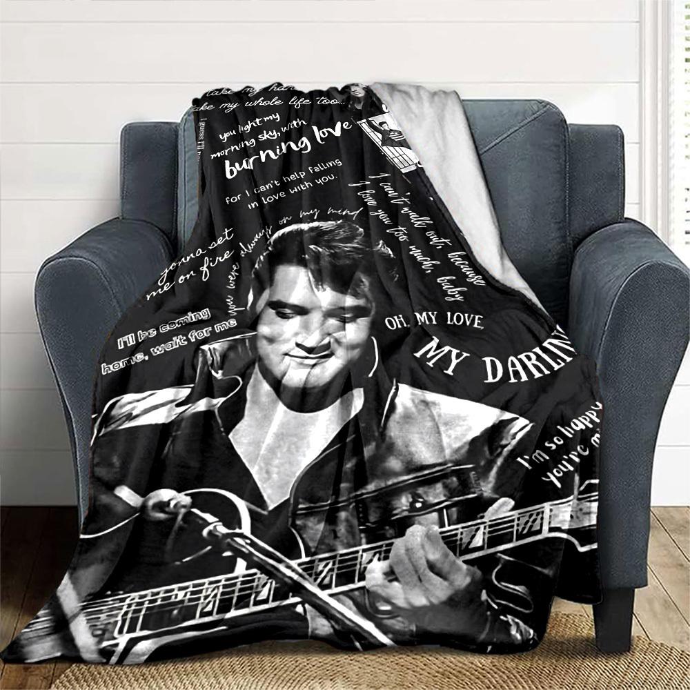 1pc love burning Soft Flannel All Season Throw for Home, Office, Outdoor UseDurable Comfort Soft Warm Throw for Home, Travel All Season