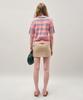 MAYOL Striped Short Sleeve Polo Knit_Pink