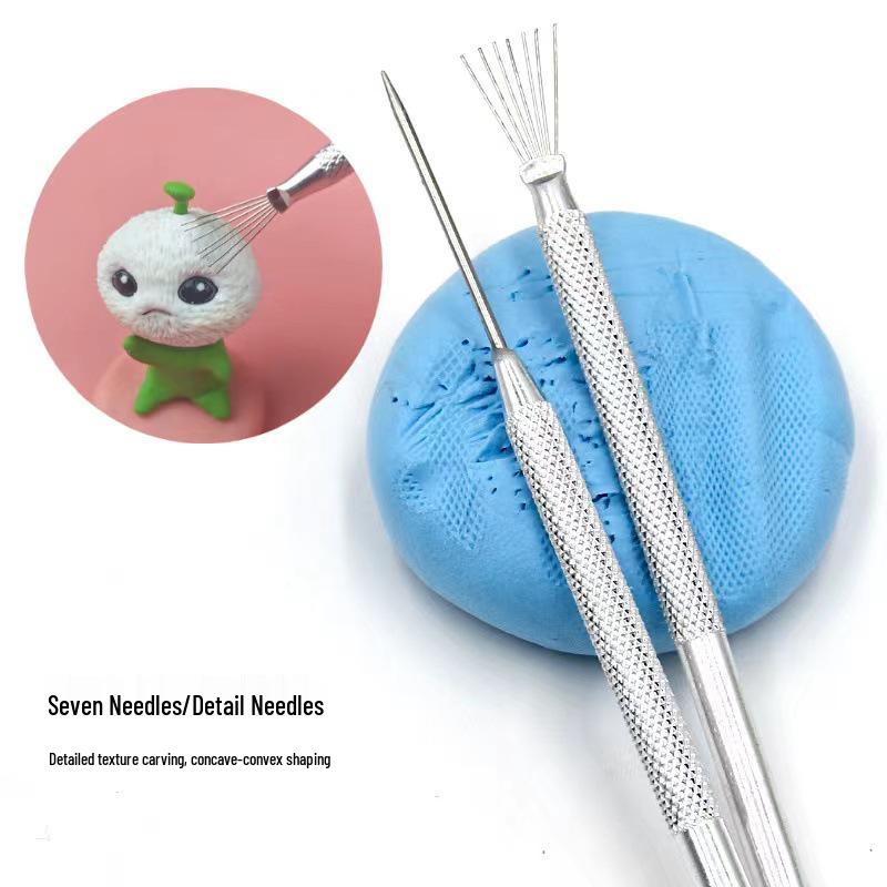 Seven Needle Super Light Polymer Clay Shaping Tool for DIY Crafting