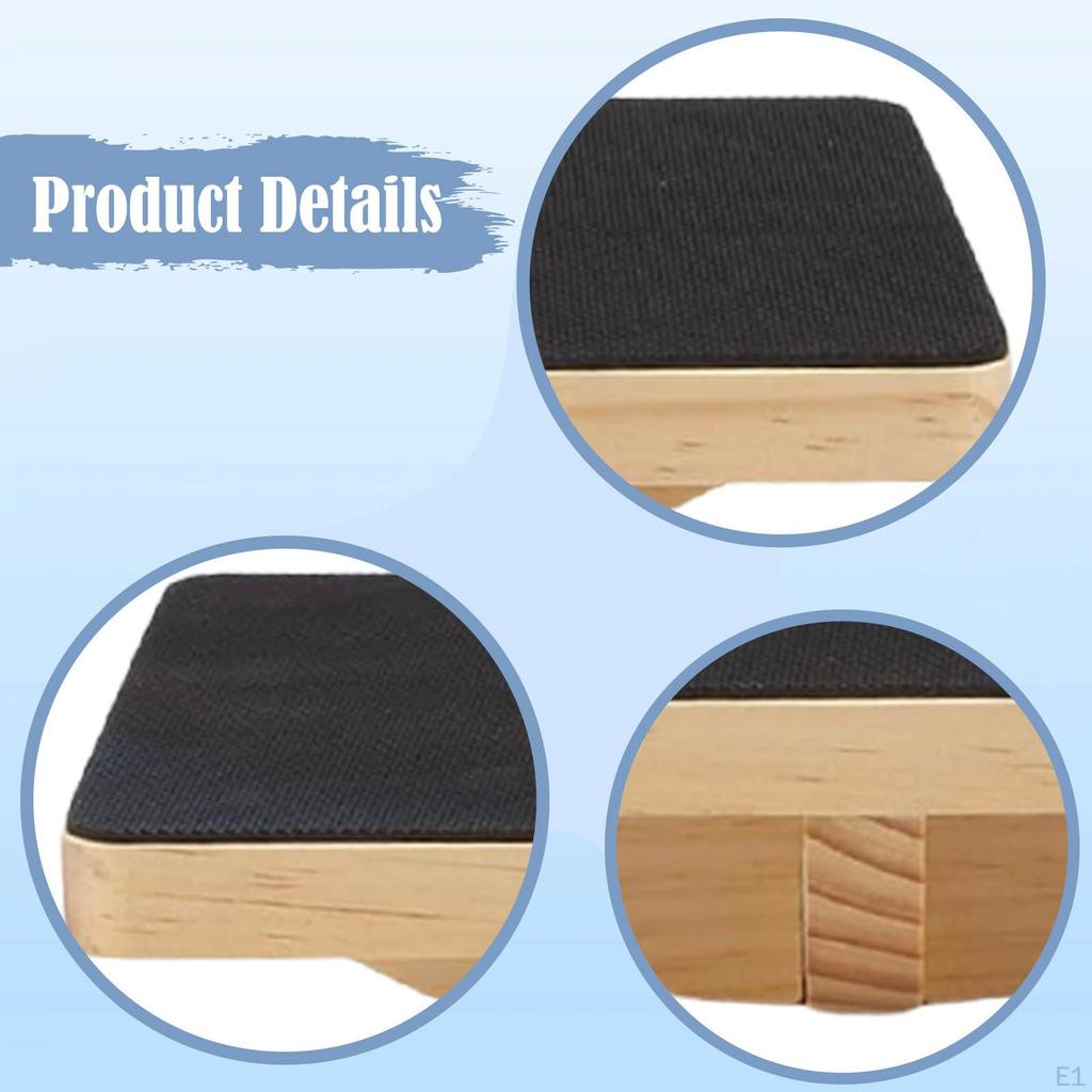 Wooden Balance Board Calf Stretch Birthday Gift for under Desk Fitness Support Adults Professional