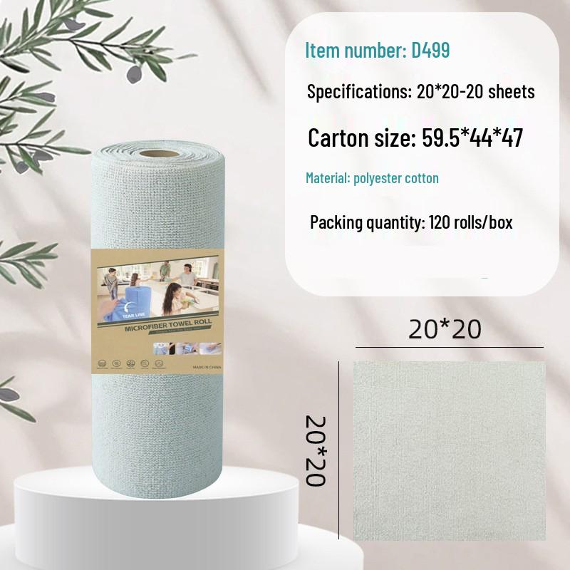 Dual-Use Bamboo Fiber Disposable Dish Cloth - Thick, Absorbent & Convenient for Kitchen Cleaning