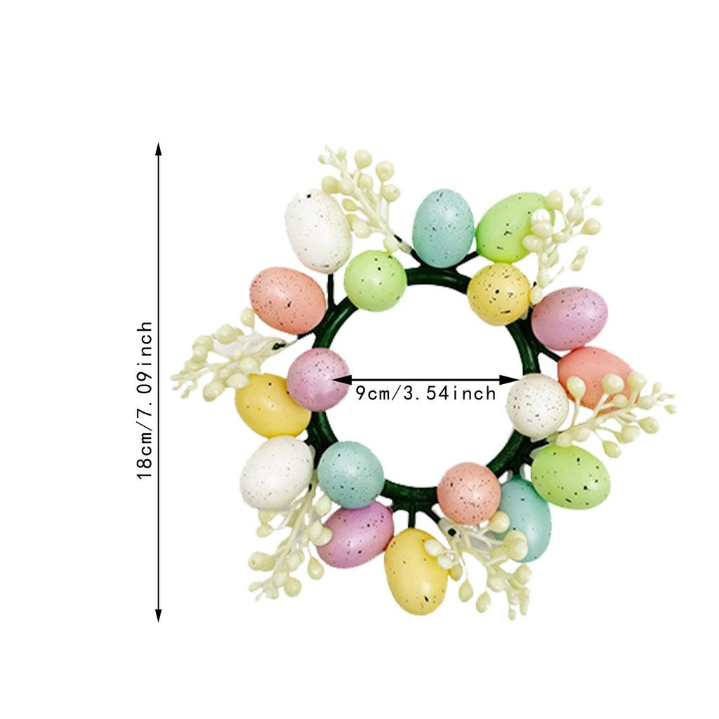 Osterkranz Haustür Künstlich Party mit bunten Eiern Außen Hängende Girlande für Tisch Veranda Zuhause Bauernhaus Fenster
