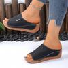Summer new large-size women's shoes, comfortable wedge heels, slippers, and large-size sandals.