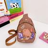 School Bag Kapibara Breast Bag for Boys and Girls Casual Versatile Accessories Change Bag Travel Shoulder Messenger Bag
