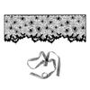 Halloween Lace Spider Web Table Runner Tablecloth Halloween Black Fireplace Mantel Cover for Home Party Halloween Decoration