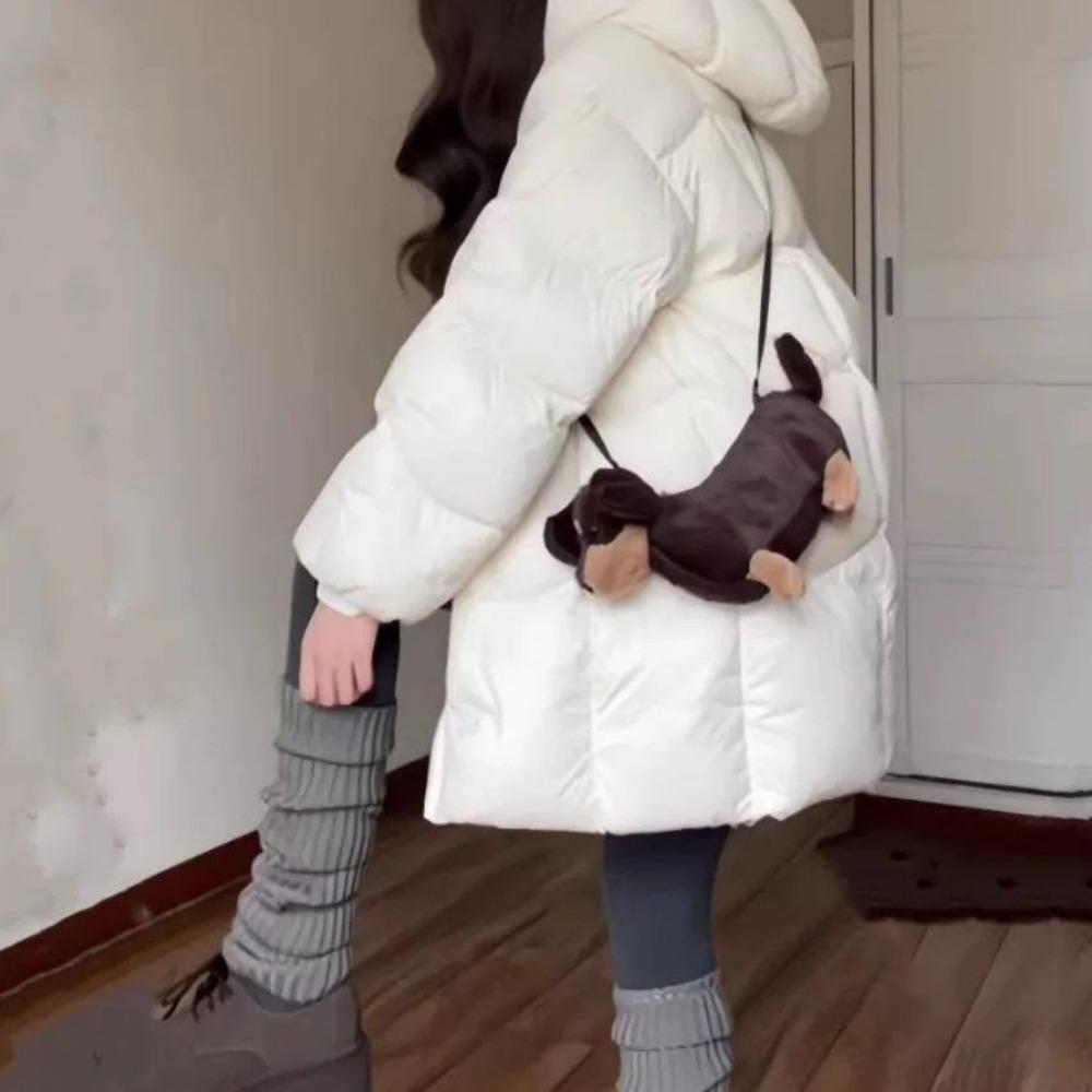 Pikowana odzież Damska Zimowa Nowa Średniej długości Mała Pogrubiona Leniwa Pikowana Kurtka