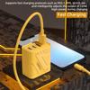 4 Ports USB C PD Charger Quick Charge 3.0 Type C USB Phone Chargers Fast Charging Adapter For iPhone 16 15 14 Samsung Xiaomi Huawei