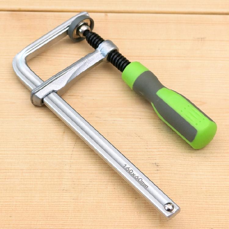 Adjustable Guide Rail Clamps with Plastic Handle Screw Action Arm Clamp for Woodworking Table Track Sawing Rails