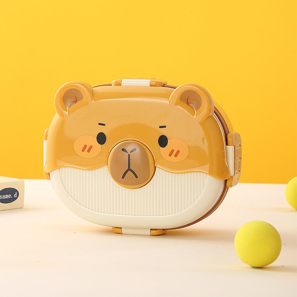 Sealed Food Container Portable Thermos Bowl Cartoon Lunch Box  Picnic