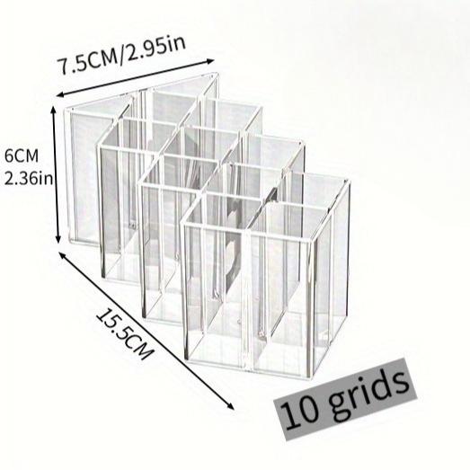 

1Pc Transparent Plastic Medicine & Ointment Organizer Box with Multi-Compartment Storage - Cabinet Shelf, Tube Holder for creams