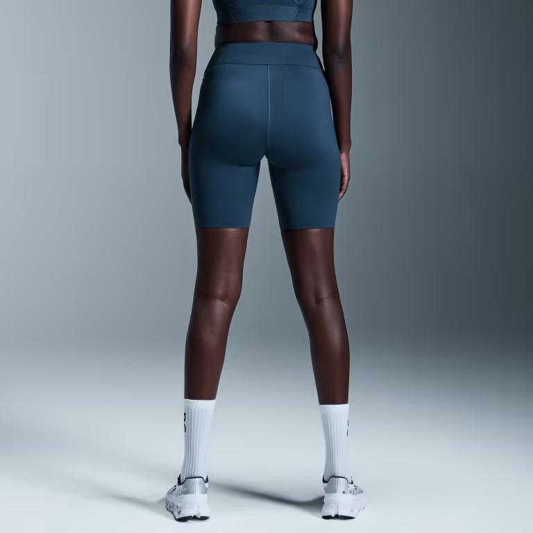 On Active FW24 1/2 Tights Fashi Simple N-Slip Fitted Casual Shorts Women shorts Denim-Blue 1WE30400488