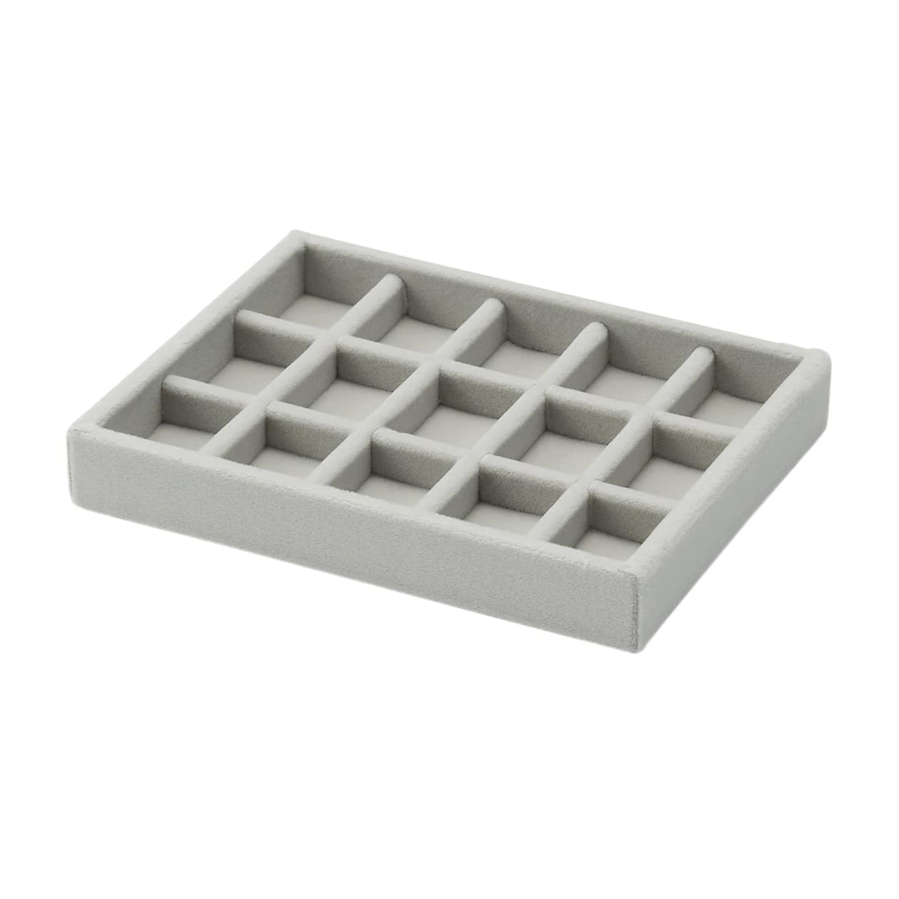 

MUJI Перекрывающийся бархатный кейс-решетка для акрила Ш 15,5 см Г 12 см В 2,5 см Артикул 44596517 Кейсы, Серый, x 12 серый