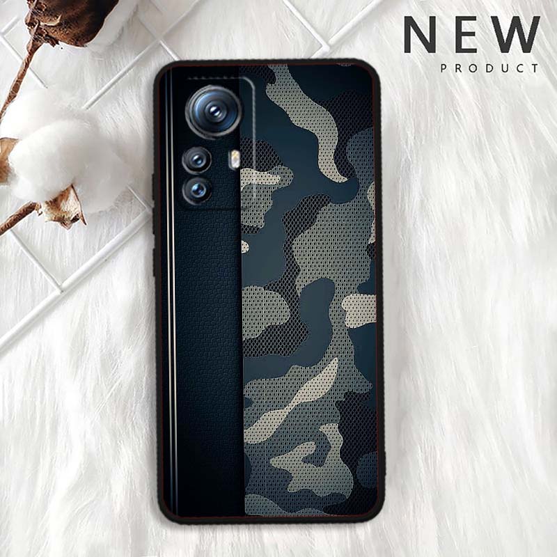 Creative Camouflage Pattern Phone Case For Xiaomi Mi 15 14 13 13T 12 12T 12S 11 11i 11T Pro Ultra Lite 5G Black Soft