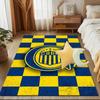 Rosario Central Crest Rug Game Carpet, Floor Mat for Bedroom Living Room Entryway Rug, Home Decor Idea Gift for Christmas birthday