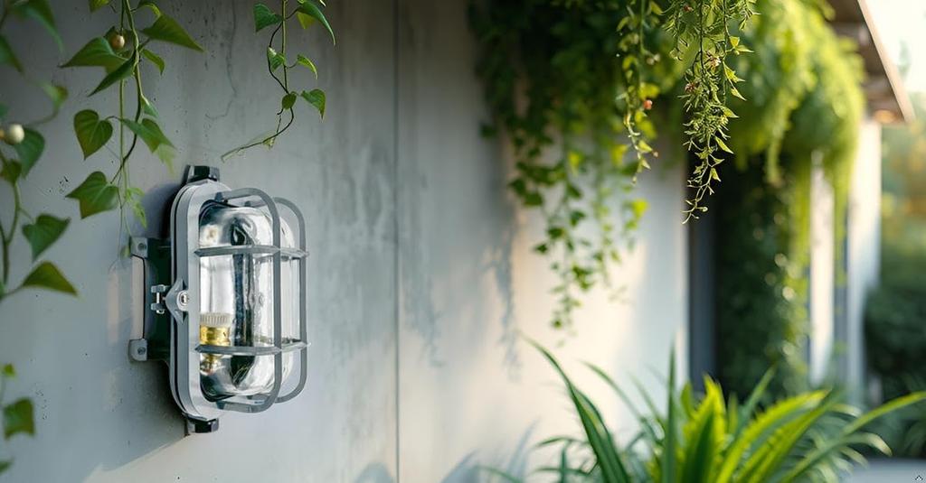 Skura Marine Light, Waterproof E26 Wall Light, Vintage Retro Industrial Iron Design, Waterproof Outdoor Light, Entryway Light