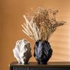 Ceramic Vase Nordic Art Beige Matte Container Flower Pampas Grass Living Room Tabletop Hydroponic Petal Handicraft Flower Vase