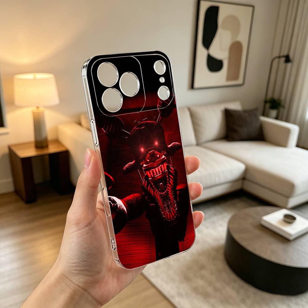 F-Five N-Nights GAME Phone Case Transparent Silicone Soft For iPhone 17 16 15 14 13 12 11 Mini Pro Max Plus