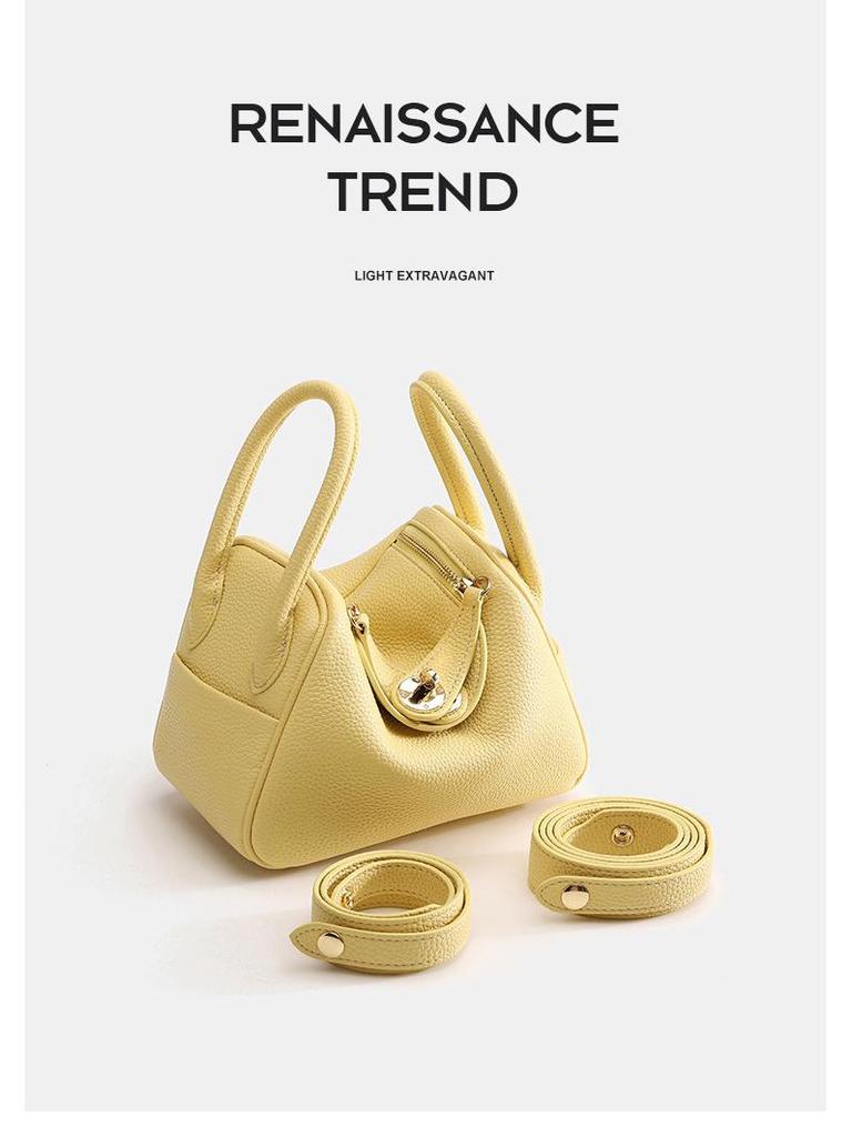 Klasická taška Lindy Zlatá/Stříbrná přezka Velká Crossbody taška přes rameno