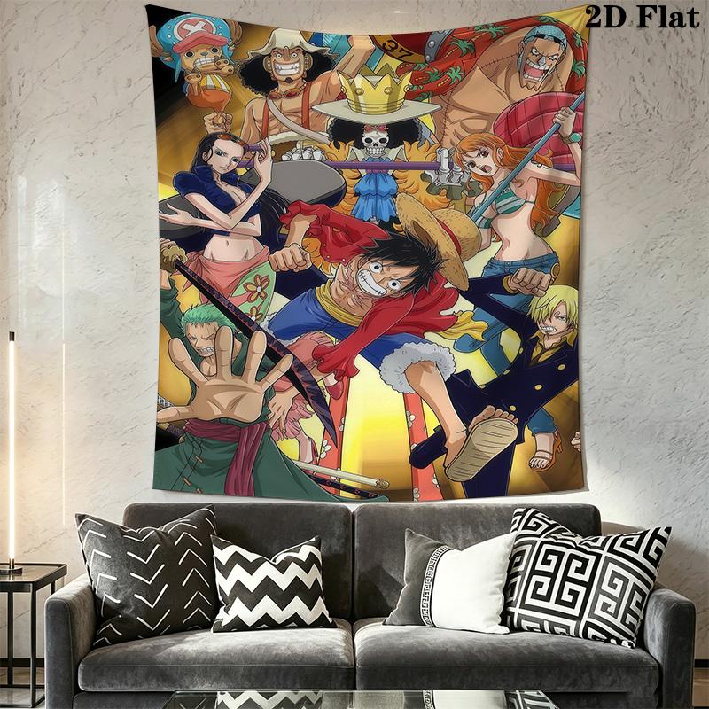 One Piece Tapestry Wall Tapestry Background Cloth Fashion Print Home Decor Soft Wall Covering Decoration