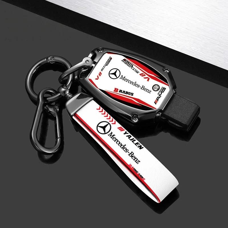 Car Key Case Cover Bag For Mercedes Benz A B C E S V R-Class C43 CLA GLA GLB GLC GLK SLK SL Vito W211 W203 W204 W210 W124 AMG W2
