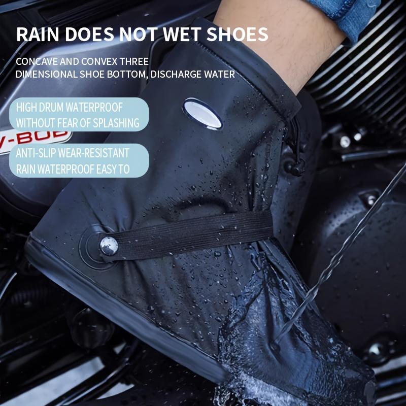 Waterproof PVC Shoe Covers, Anti-Slip Rain Boot Protectors, Hand Washable - Suitable for Outdoor Camping, Fishing, Cycling