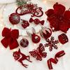 Nordic Luxury Snowflake Christmas Ornaments - Exclusive Flocked Decorations