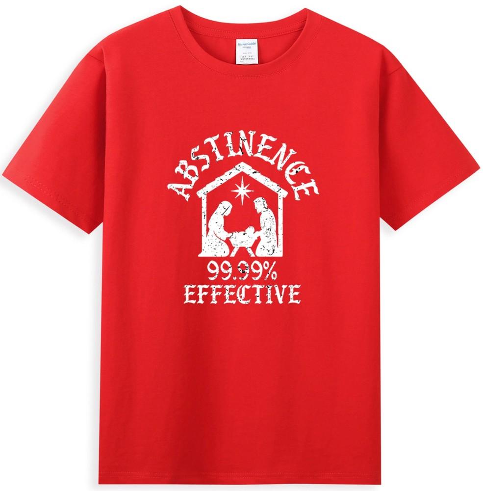 Abstinence 9999 Percent Effective Nativity Christmas Unisexs TShirt S
