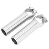 1 Pair 7075 Aluminum Alloy Bicycle Handlebar Grip Bike Bar End Handlebar Ends for Road Mountain Bikessilver
