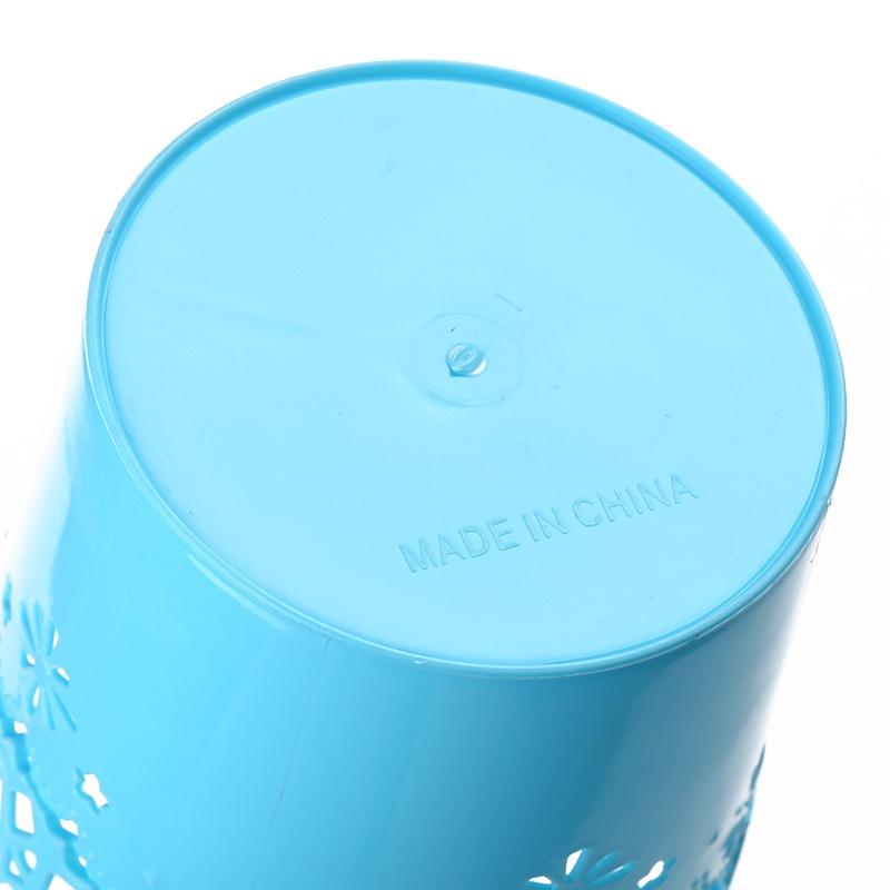 2 Stück Mini-Kunststoff-Durchbruch-Spitzen-Aufbewahrungsröhrchen Büro-Schreibwaren Schreibtisch-Aufbewahrungs-Anordnungsbehälter Dekor