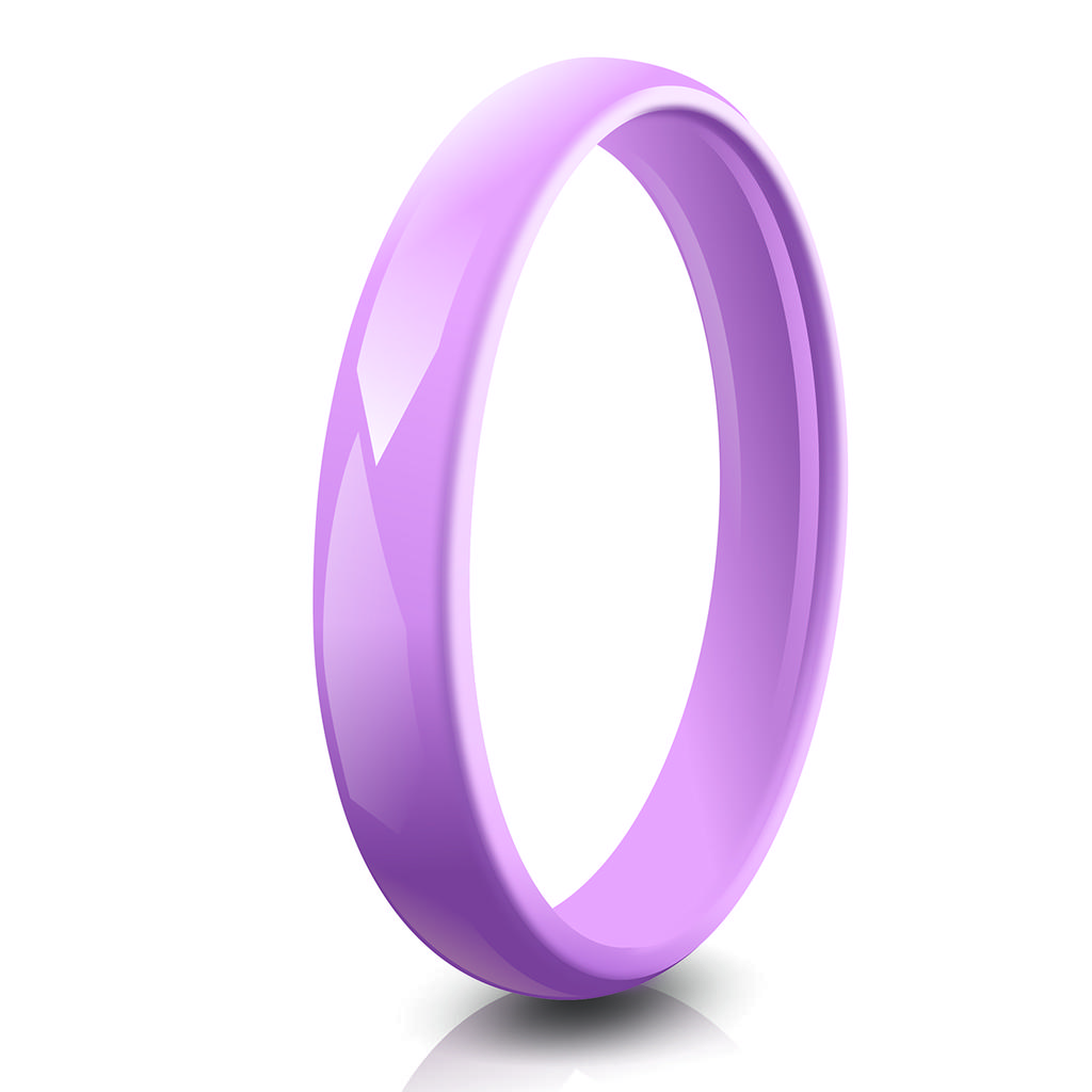 3mm Women's Ceramic Wedding Band Minimalist Solid Stackable Ring In Black White Pink Blue Green Purple