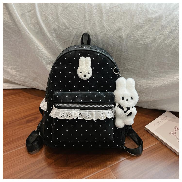 Sweet and Adorable Double-shoulder Bag for Girls, High School Appearance, Light-hearted Schoolbag, Fresh and Cute Backpack
