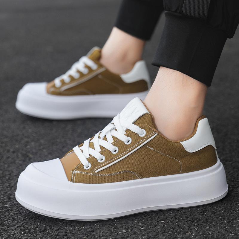 Student board shoes summer new thick-soled heightening shoes youth street canvas shoes comfortable casual shoes
