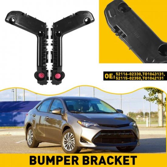 

Front Brackets Replacement Bumper For 2017- Corolla LH Pair RH Toyota