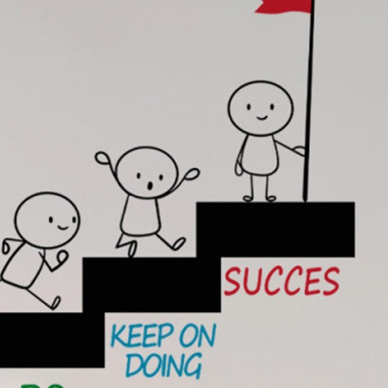 Adhesive Motivational Teamwork Quote Decal For Office Wall Inspirational PVC Sticker School Classroom Decoration