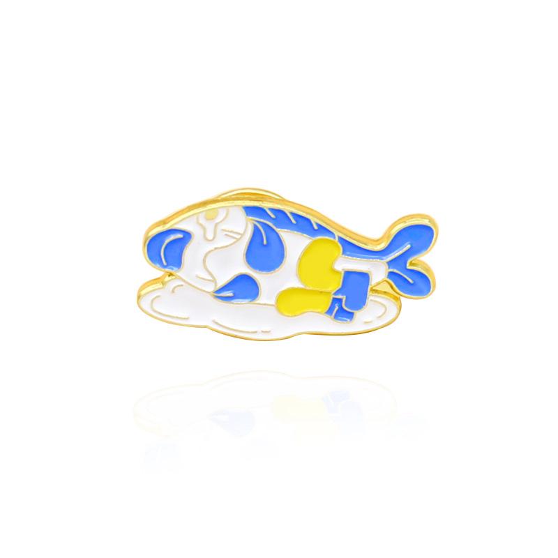 Fashionable Brother Koi Brooch: Singing to the Sky with an Umbrella