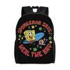 S-Sponges Anime Bobes Backpack for Men Women Waterproof School College Cartoon Bag Print Bookbags