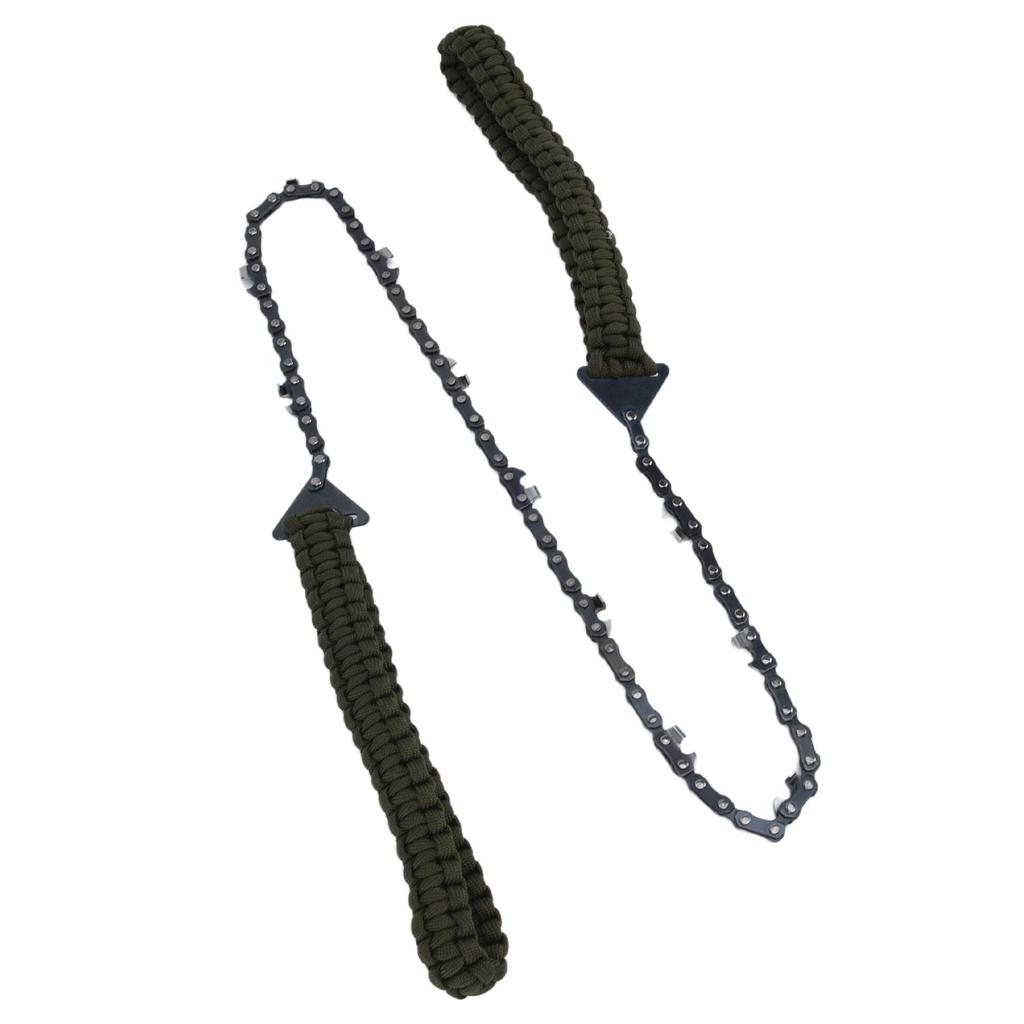 24in Pocket Chain Saw Outdoor Camping Hand Rope Chain Saw Portable Wood Cutting Pocket Chainsaw for Garden