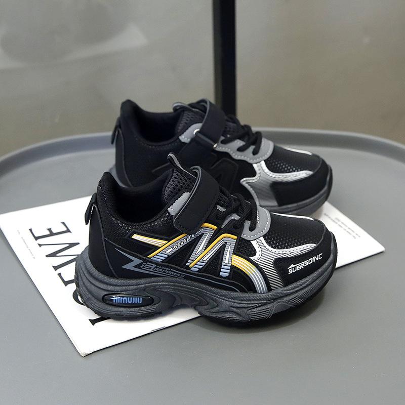 

Children s sports shoes 2025 autumn new boys light and comfortable basketball shoes girls casual running shoes tide 27-32 yards FCL 48 pairs чёрный