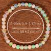 Pulsera de Ópalo Natural Para Mujeres Cuerda Elástica Extensible Joyería de Cristal Curativo Ayuda a Mantener el Equilibrio Emocional