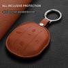 Leather Car Key Case Cover For Chery Jetour Mountain Sea T1 T2 Anti-Scratch Durable Auto Keychain Protector Decorative Accessory